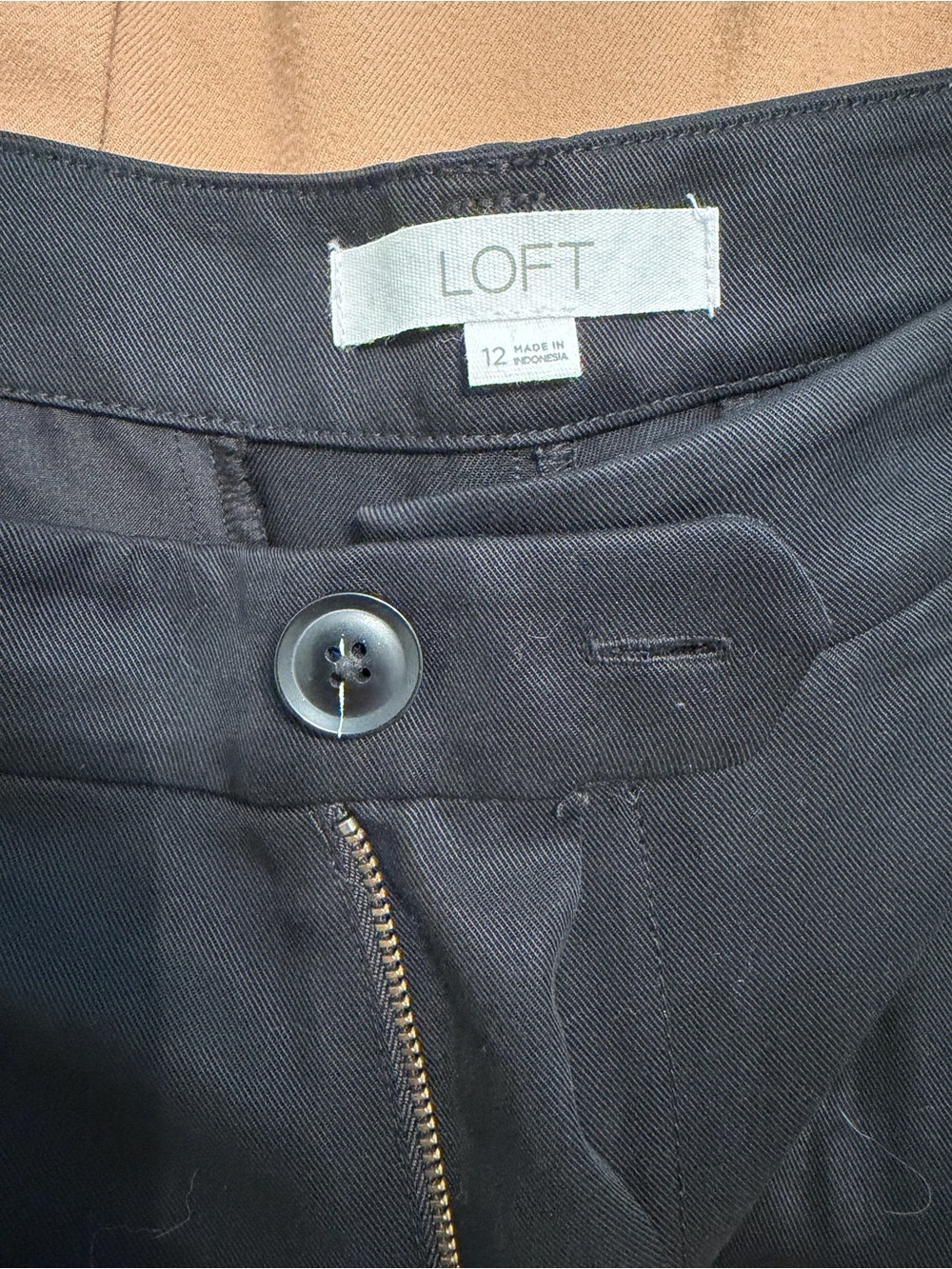 LOFT Black High-Rise Pants